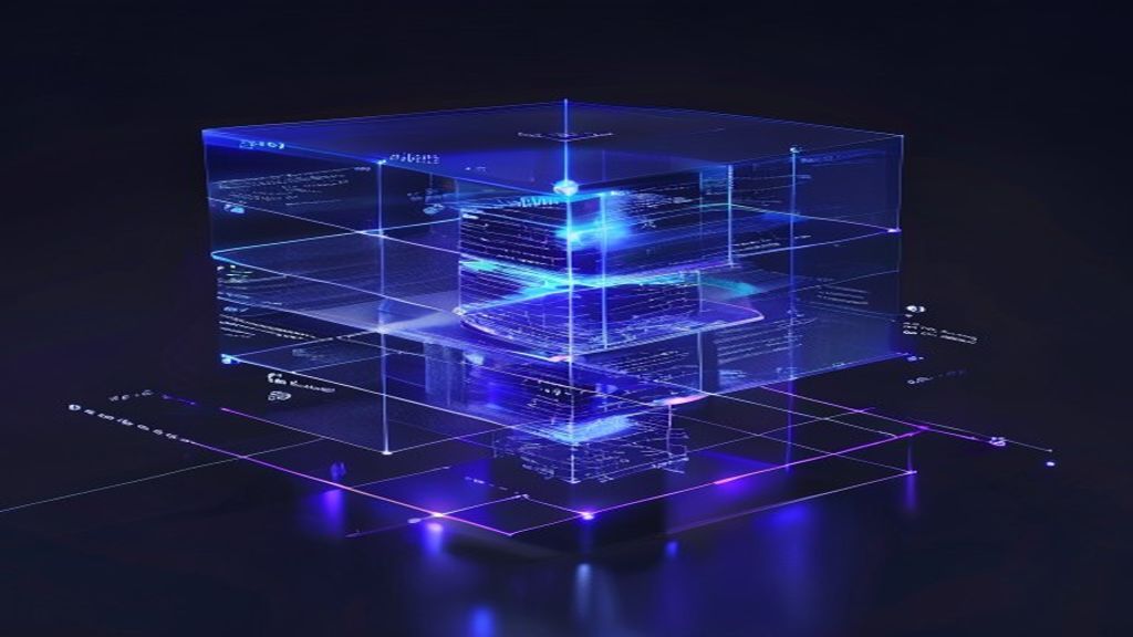 A layered translucent stack representing governance built as foundational infrastructure with a branch for exception routing